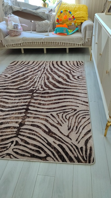 Brillant Zebra Desenli Dekoratif Halı