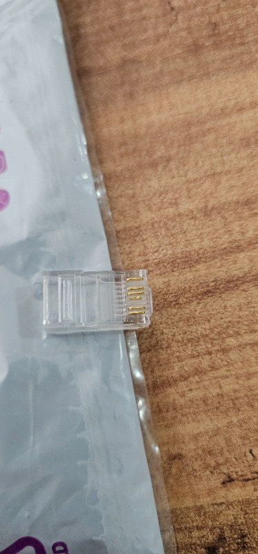100 Adet - RJ45 Konnektör Network Cat5 Cat6 Jak Jack Ethernet Uç