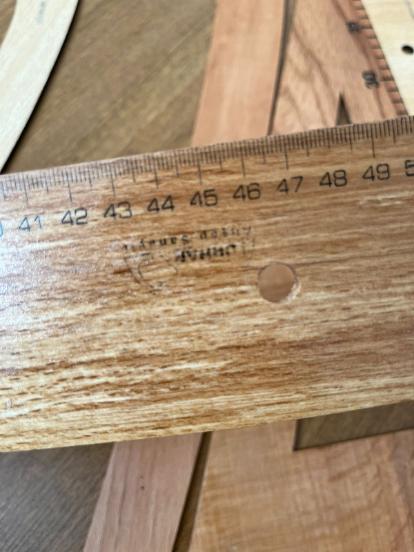 Tokia Terzi-Modelist-Tekstil 6 Parça Ahşap Cetvel Riga Gönye Takımı