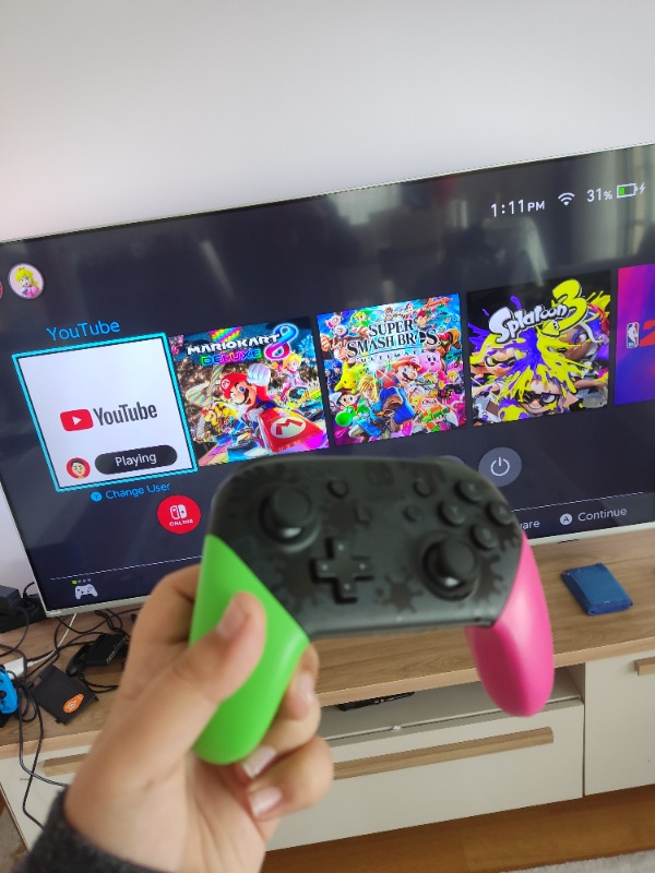 Nintendo Switch Pro Controller Splatoon 2 Edition