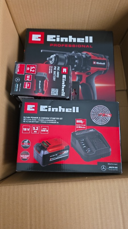 Orijinal Einhell 5.2 Ah Akü ve Şarj Cihazı Power X-Change Başlangıç Kiti (Li-Ion, 18 V, 100 dakika şarj süresi, tüm Power X-Change cihazları için uygun) - 4512147