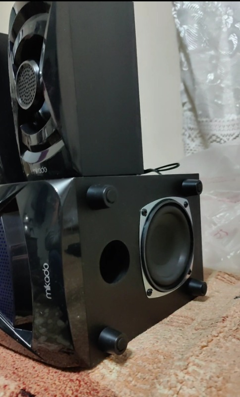 Mikado MD-370BT 2+1 38W Siyah Bt/aux/usb/fm/led Işıklı Multimedia Speaker