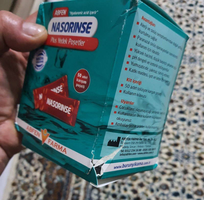 Abfen Farma Abfen Nasorinse Plus 50 Poşet