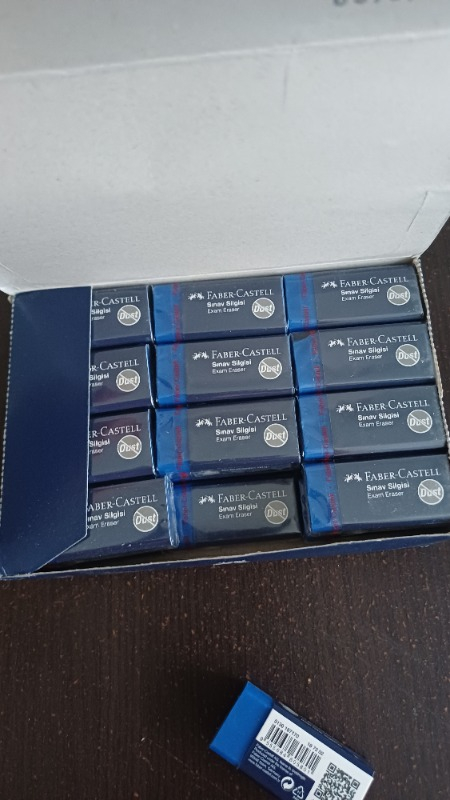 Faber-Castell Sınav Silgisi Dust-Free Mavi  24’lü Paket