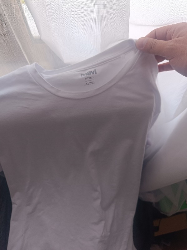 Mavi Stretch Beyaz Basic Tişört 061747-620
