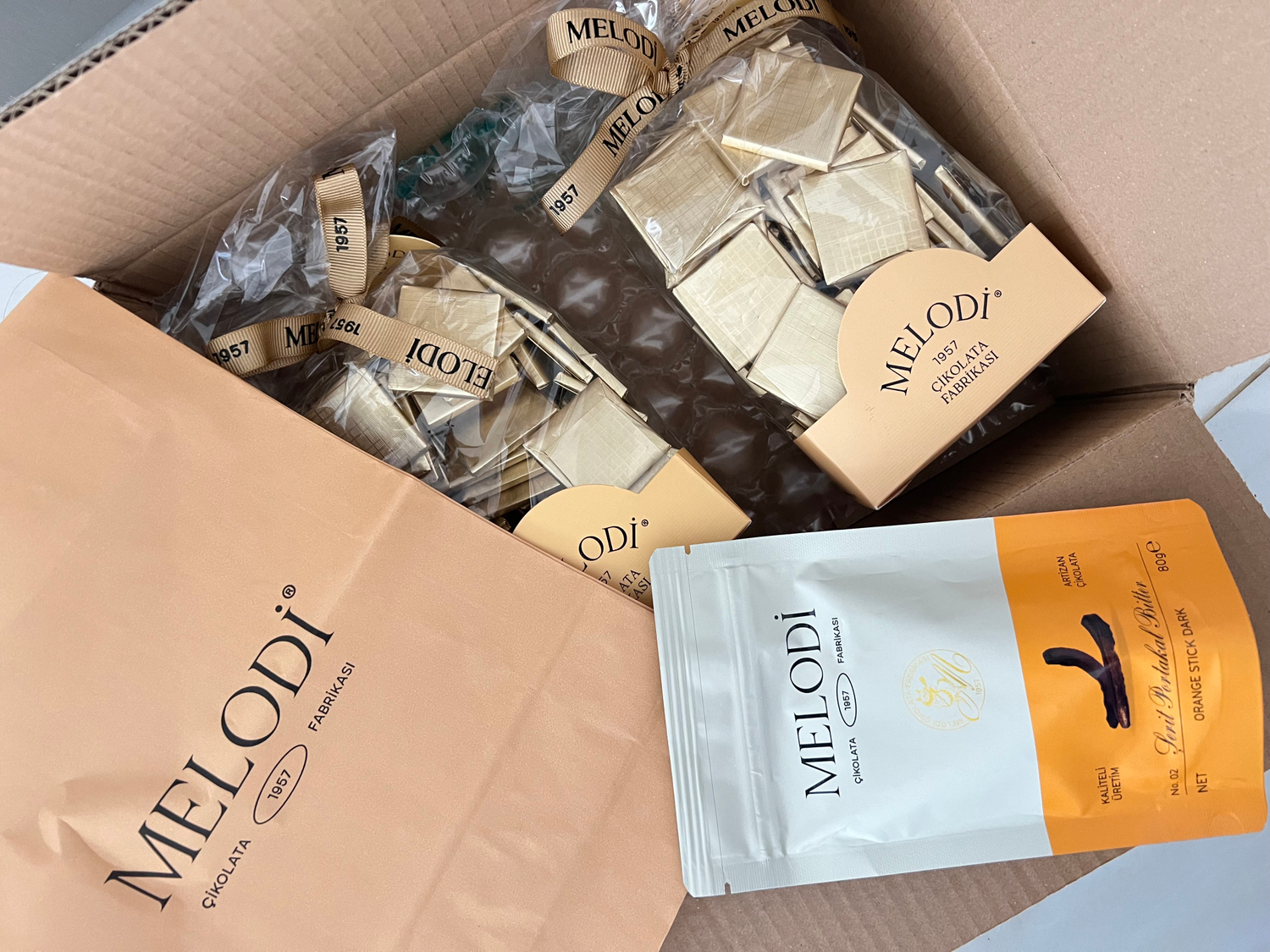 Melodi Çikolata Altın Sargılı Madlen Sütlü Çikolata- 500 gr