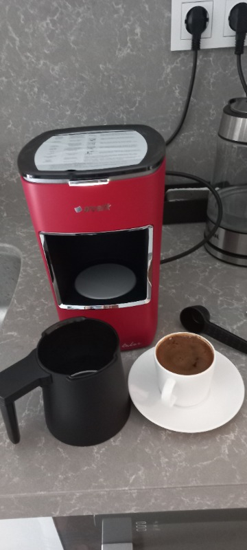 Arçelik K-3300 Kırmızı Mini Telve Türk Kahve Makinesi