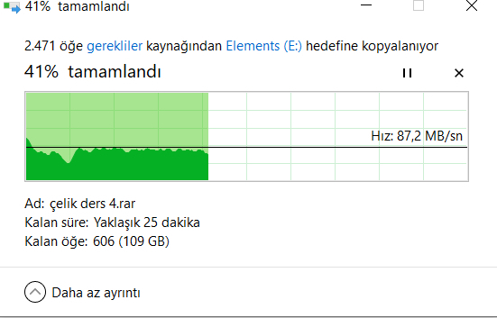 WD Elements 1TB 2.5' USB 3.0 Taşınabilir Disk (WDBUZG0010BBK-WESN)