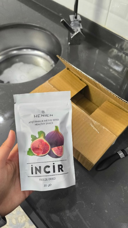 Henien Dondurularak Kurutulmuş İncir 30 Gr - Koruyucu ve Katkı Maddesi İçermeyen Freeze Dried İncir