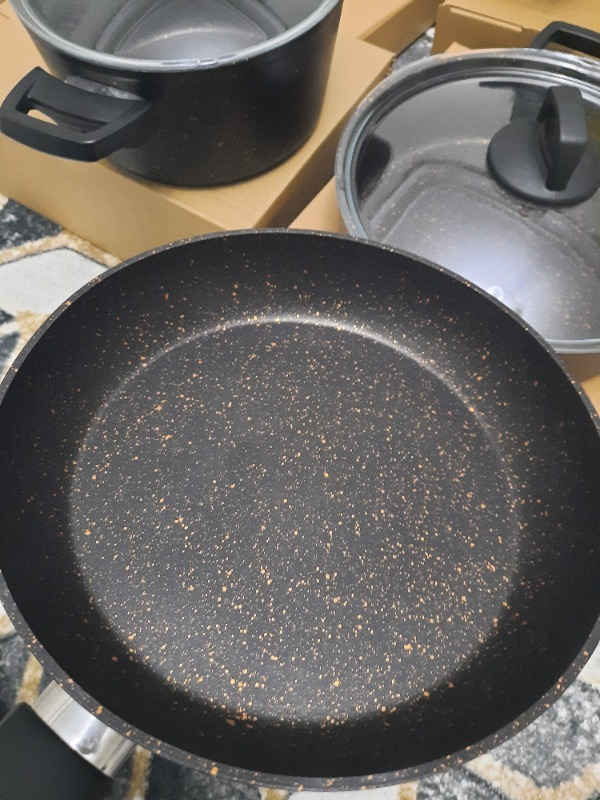Karaca Biogranit Blackgold 7 Parça Tencere Seti