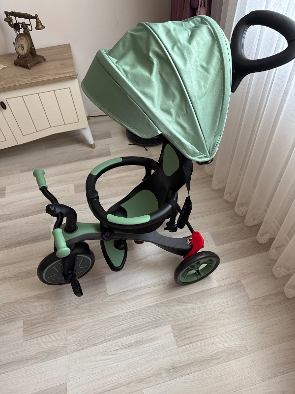 Globber Explorer 4in1 Trike Bisiklet - Zeytin Yeşili