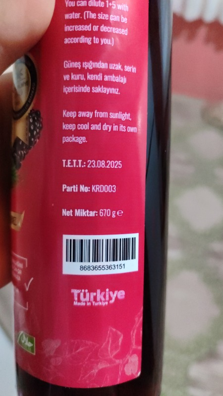 Zühre Ana Karadut Özü 670 gr