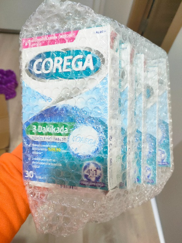 Corega 3 Dakikada Diş Protezi Temizleyici Tablet 30 Tablet (5 Adet)