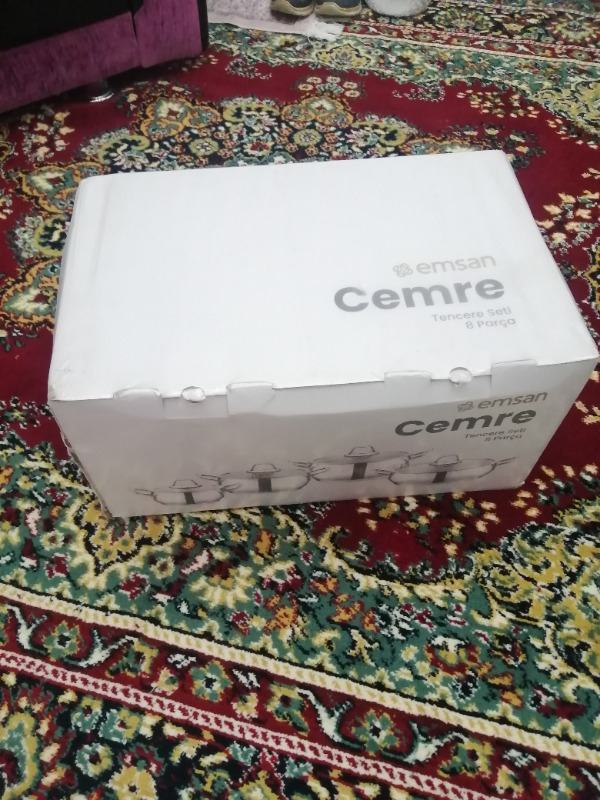 Emsan Cemre İndüksiyon Tabanlı 8 Parça Çelik Tencere Seti