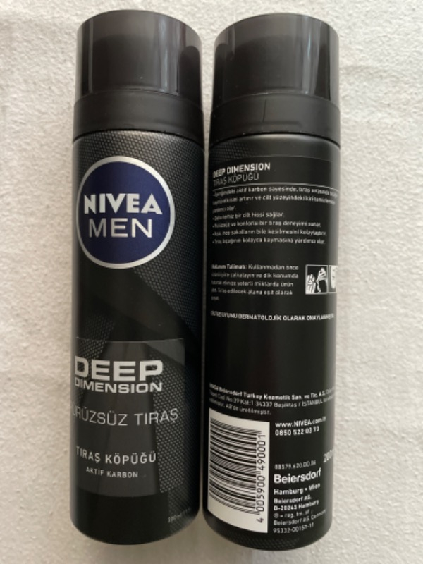 NIVEA Men Deep Dimension Tıraş Köpüğü 200ml,Kusursuz Tıraş