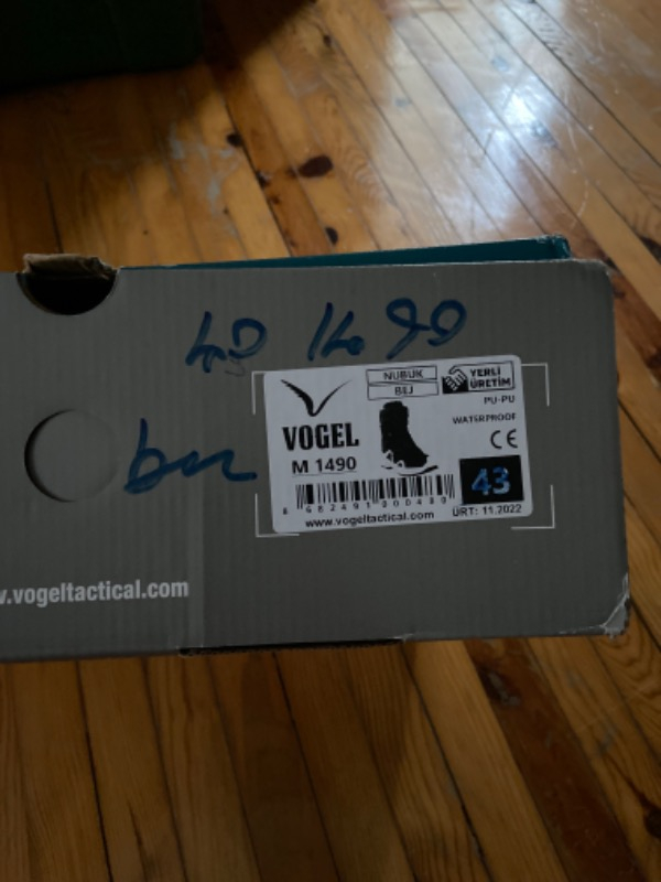 Vogel Tactical 1490 Vogel Fermuarsız Waterproof Askeri Bot