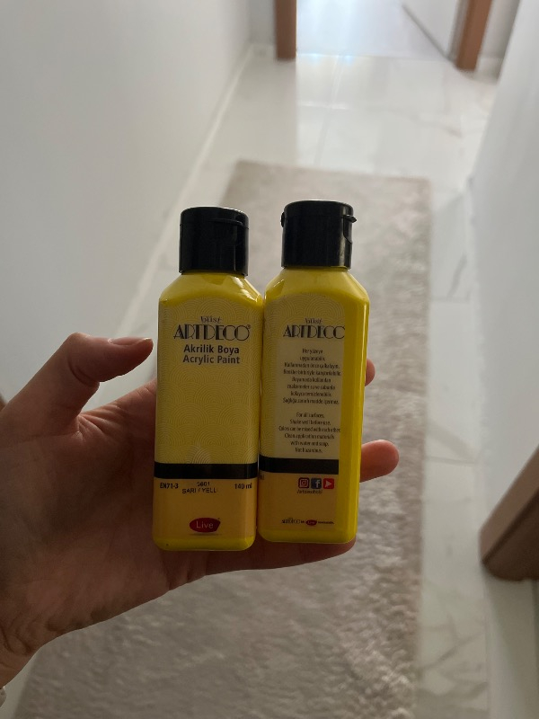 Artdeco Akrilik Boya 140 Ml - 3601 Sarı