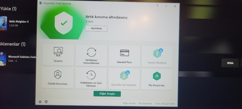 Kaspersky Total Security 1 Kullanıcı 1 Yıl Türkçe Anti Virüs Programı 2022 -2023 Sürüm