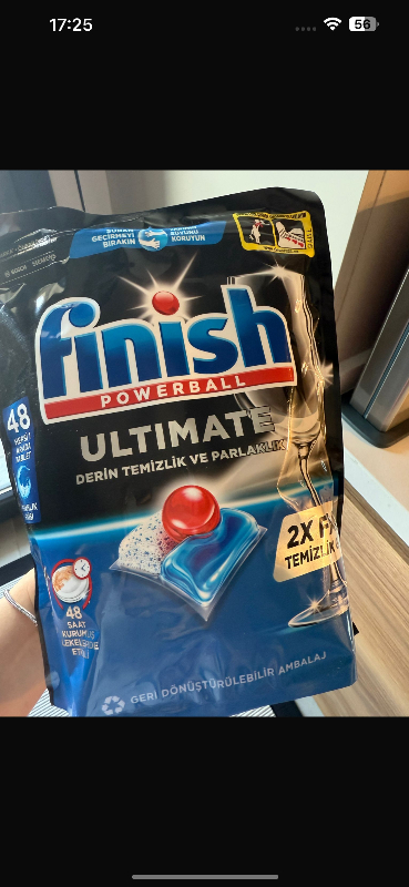 Finish Ultimate 48 Kapsül Bulaşık Makinesi Deterjanı Tableti (1 x 48 Kapsül)