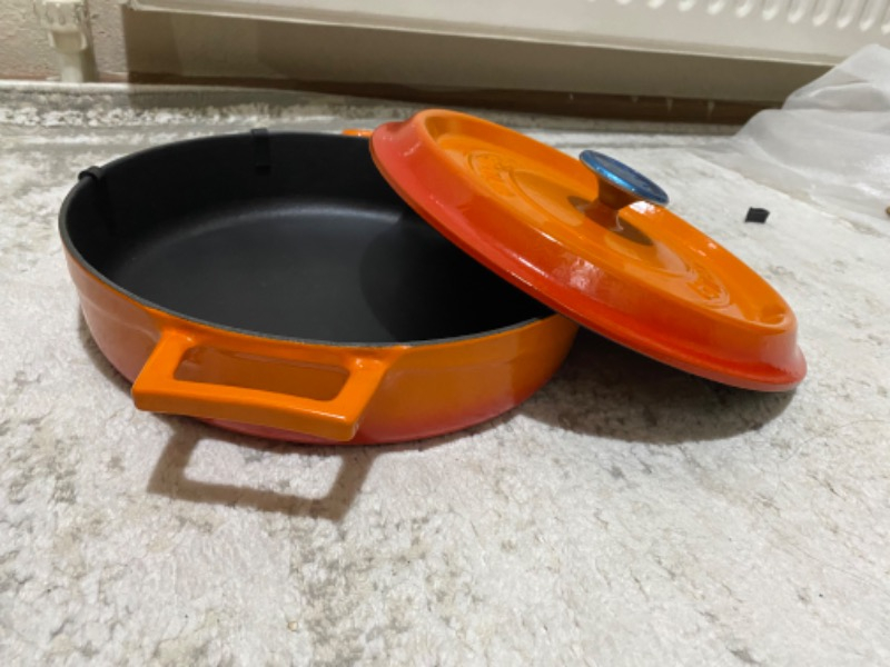 Lava Çok Amaçlı Yayvan Tencere Trendy Turuncu Çap(Ø)28 cm.