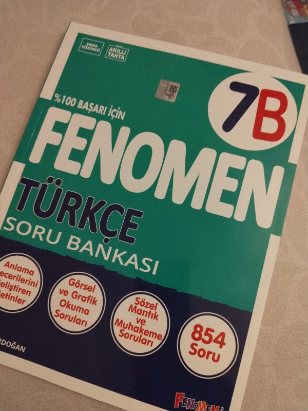 Fenomen Yayıncılık Fenomen Yayınları 7. Sınıf Türkçe B Soru Bankası LGS Hazırlık Setli Ürün