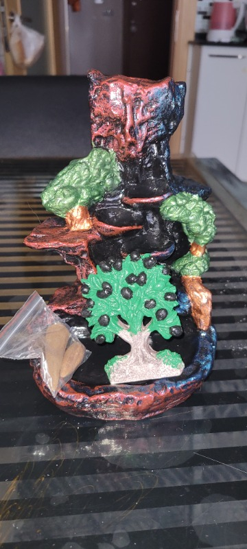 Tedi Sanat Dağ Yeni Şelale Geri Akış Tütsülük Buhurdanlık