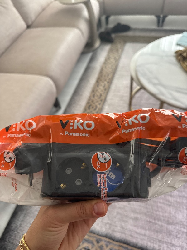 Viko 5li Priz Kablolu 2 m Siyah Çocuk Koruma Özellikli Güvenli Kullanım İçin Tasarlandı