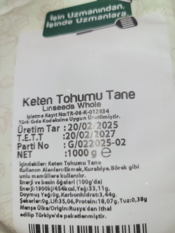 Bağdat Baharat Keten Tohumu 1 kg
