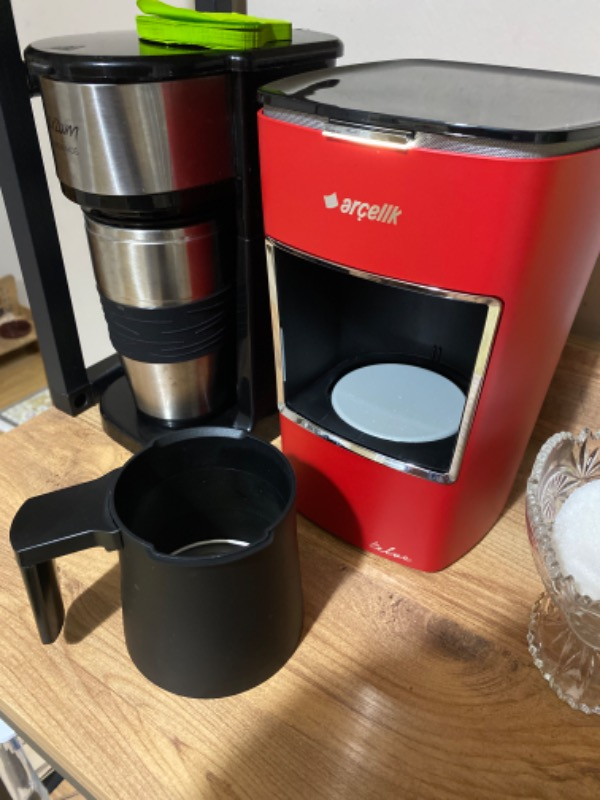 Arçelik K-3300 Kırmızı Mini Telve Türk Kahve Makinesi