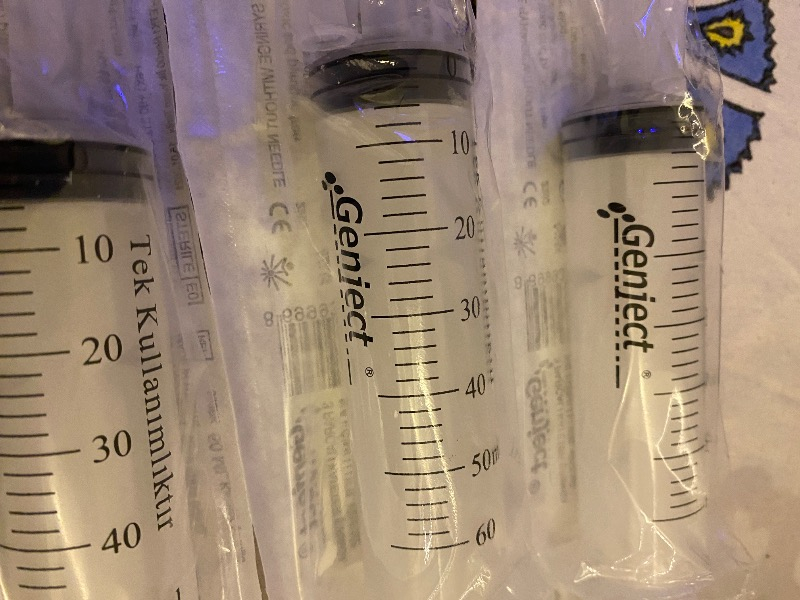 Ayset Beslenme Enjektörü Çam Uçlu Şırınga 60ML 10 Adet