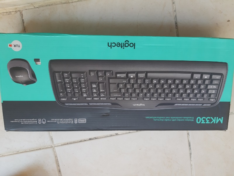 Logitech MK330 Kablosuz Klavye & Mouse Seti-Siyah