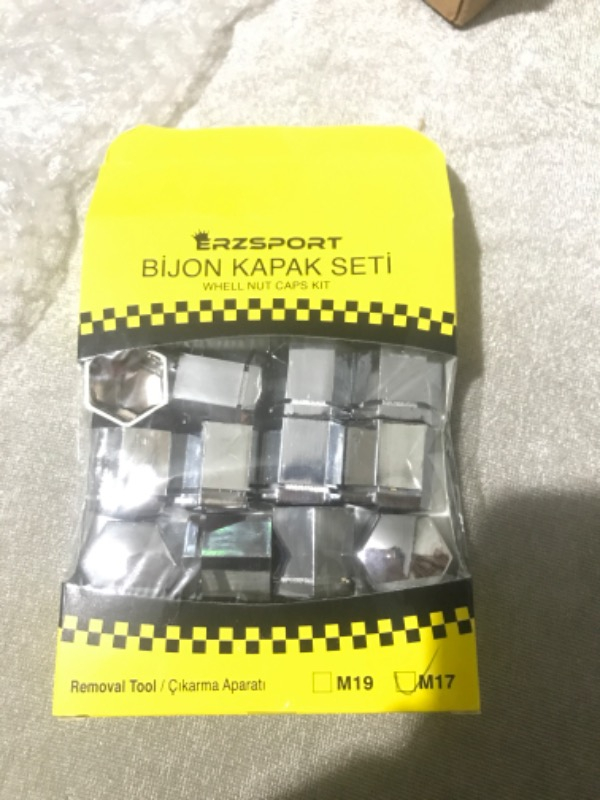 Oto Craft Bijon Kapağı 17 mm Krom  20 Adet
