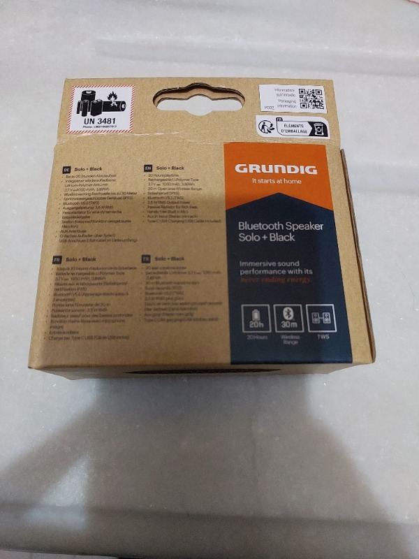 Grundig Solo+ Bluetooth Hoparlör Siyah