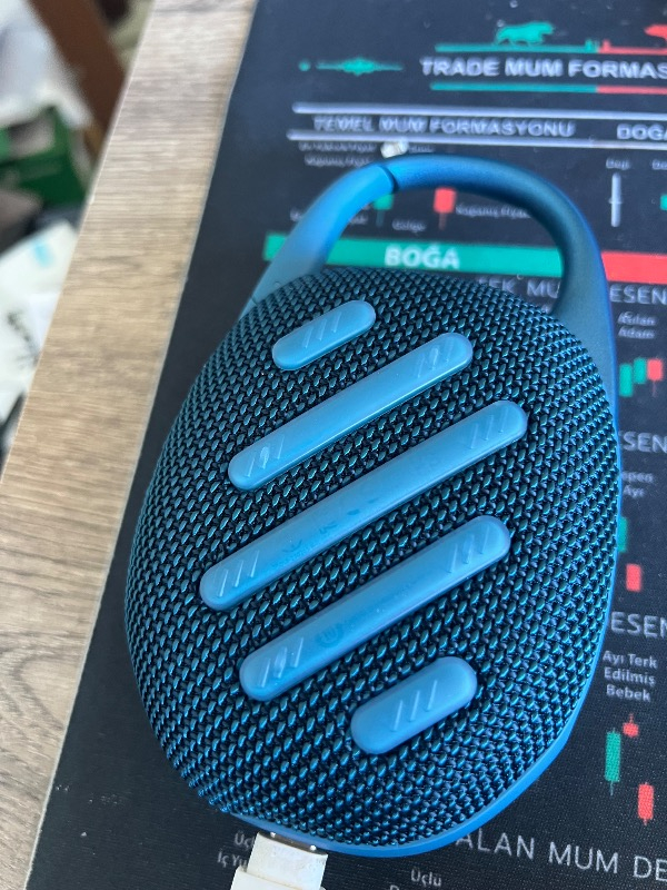 JBL Clip5, Bluetooth Hoparlör, IP67, Mavi
