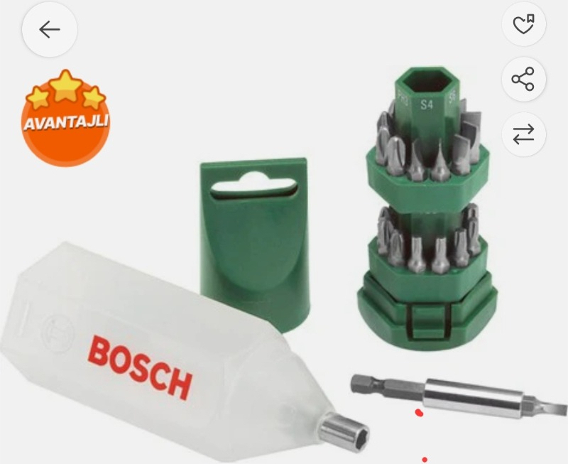 Bosch 25 Parça Vidalama Seti