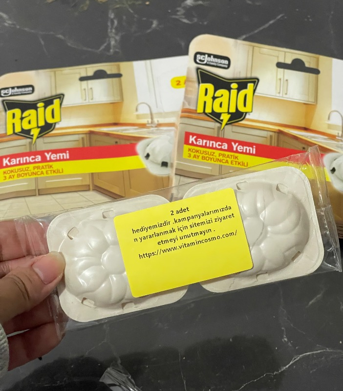 Raid Kokusuz Karınca Yemi - Uzun Süreli Etki, 3 g × 2 Adet, Pratik Kullanım ve Hızlı Sonuç için Güçlü Formül