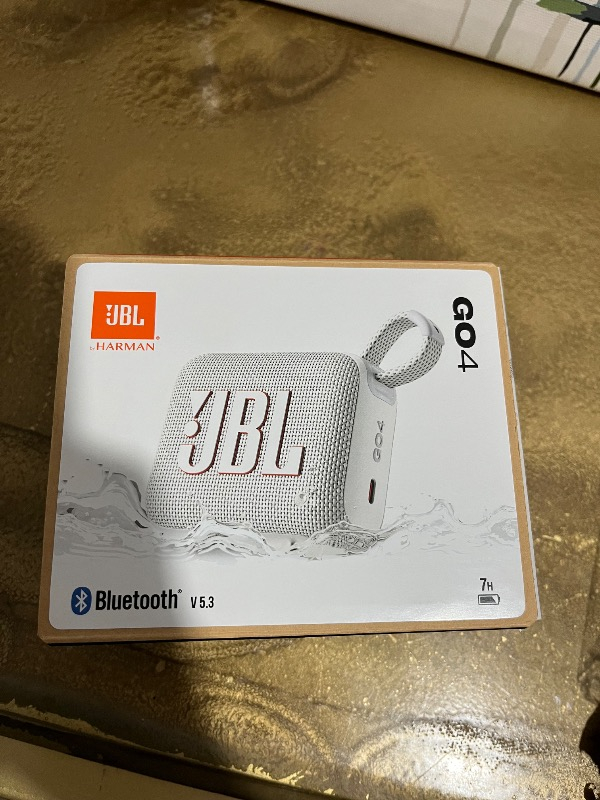 JBL Go4, Bluetooth Hoparlör, IP67, Beyaz
