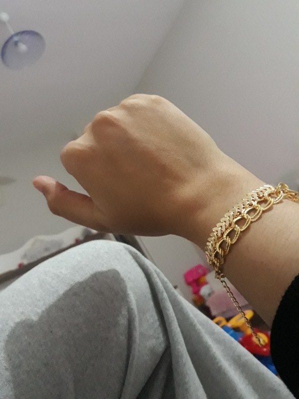 Bers Aksesuar Kadın Ikili Kombin Bileklik Gold