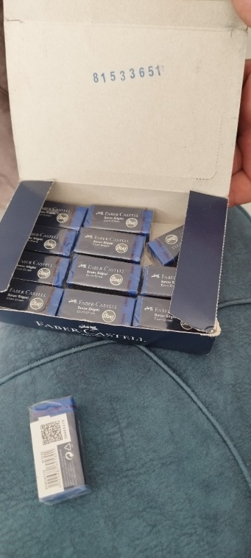 Faber-Castell Sınav Silgisi Dust-Free Mavi  24’lü Paket