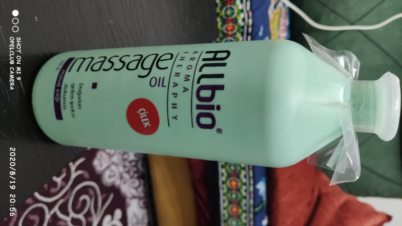 Allbio Aromatik Masaj Yağı Çilek 1 lt