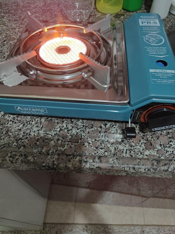 Orcamp Tekli Seramik Pro Portatif Ocak Mavi