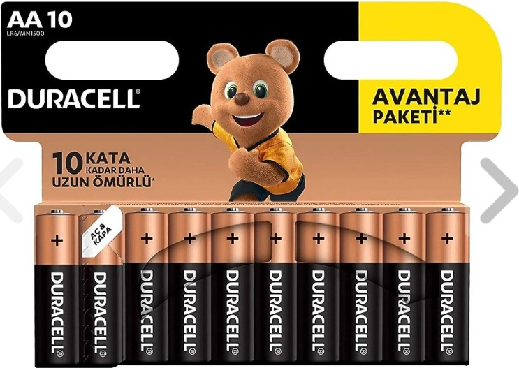 Duracell Alkalin Aa Kalem Piller 20'li