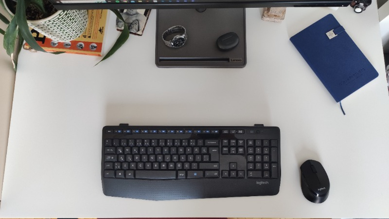 Logitech MK345 Kablosuz Türkçe Klavye Mouse Seti - Siyah
