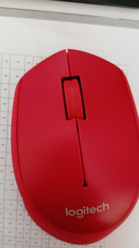 Logitech M330 Sessiz Kablosuz Optik Mouse - Kırmızı