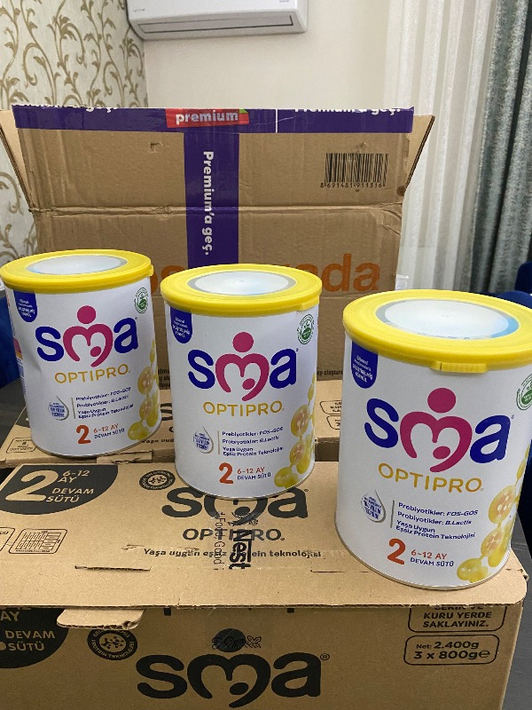 SMA Optipro Probiyotikli 2 6-12 Ay Bebek Sütü 800 gr x 3 Adet