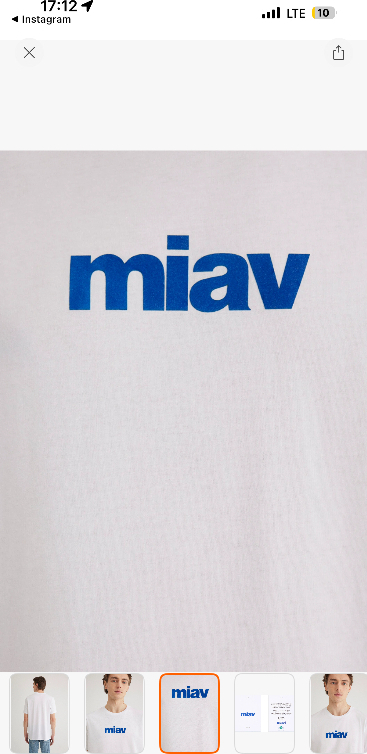 Mavi Miav Baskılı Beyaz Tişört 067153-620