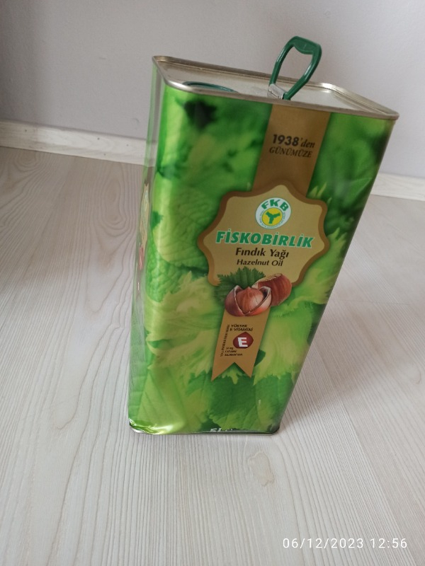 Fiskobirlik Fındık Yağı 5 Lt
