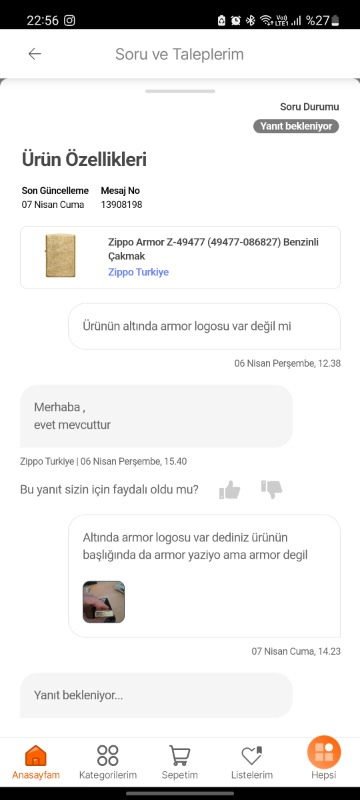 Zippo Armor Z-49477 (49477-086827) Benzinli Çakmak