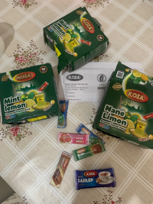 Koza Tek İçimlik Nane Limon Aro. İçecek Tozu (50 Stick)