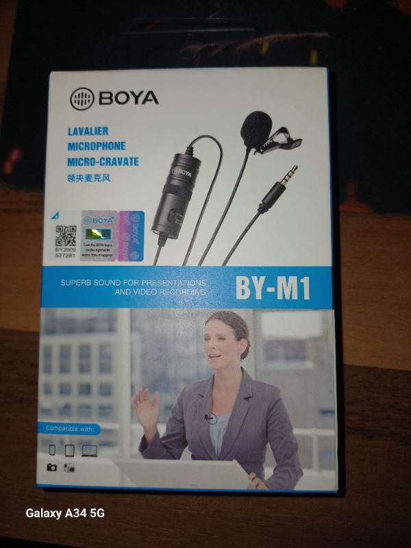 Boya Profesyonel Youtuber Yaka Mikrofonu By-M1 Mikrofon